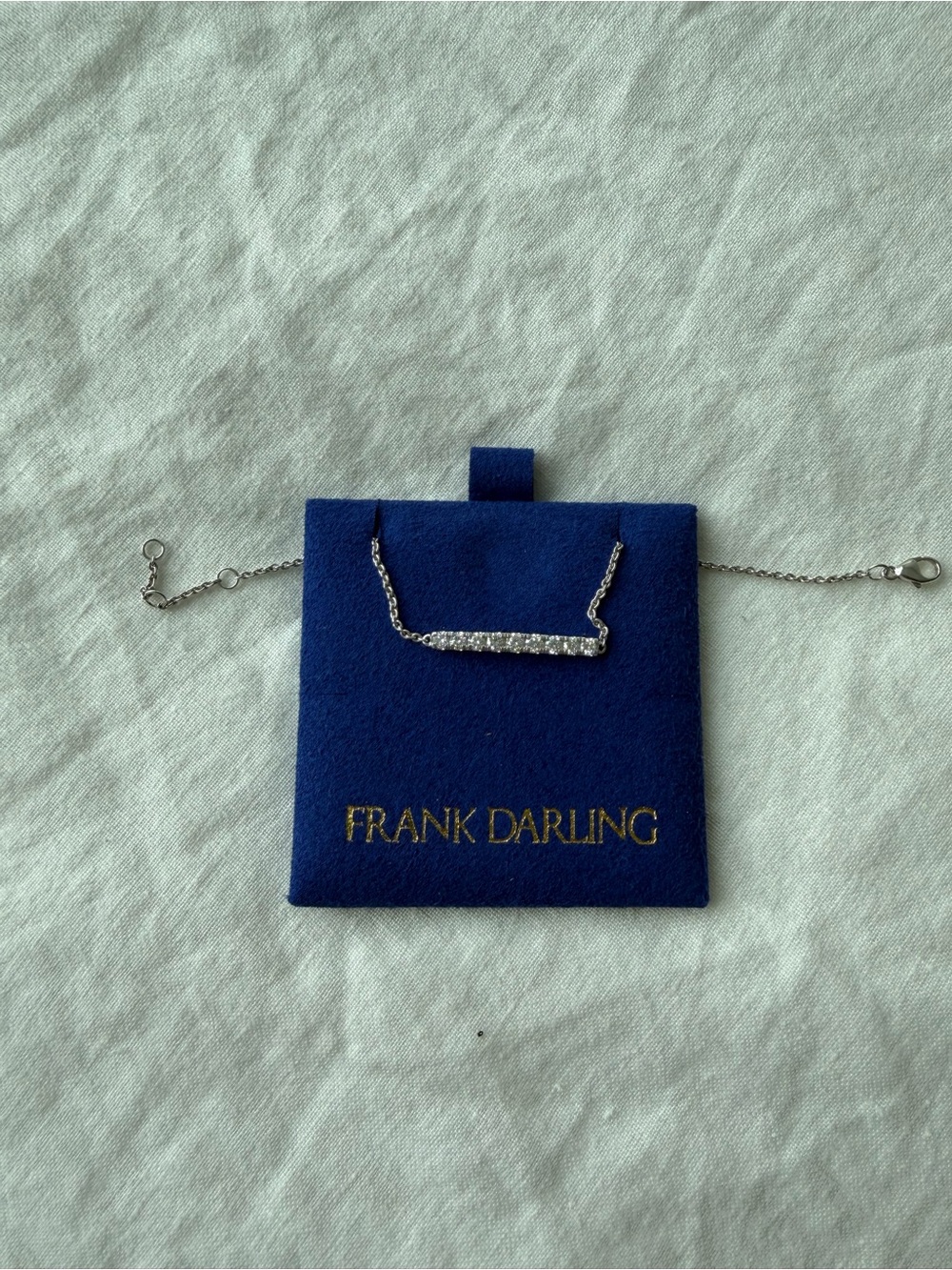 Frank Darling Silver Bar bracelet with 1/2 carat lab grown diamonds + Silver
